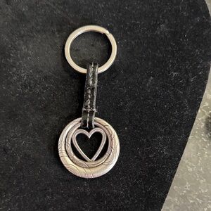 Brighton Silver Heart Keychain